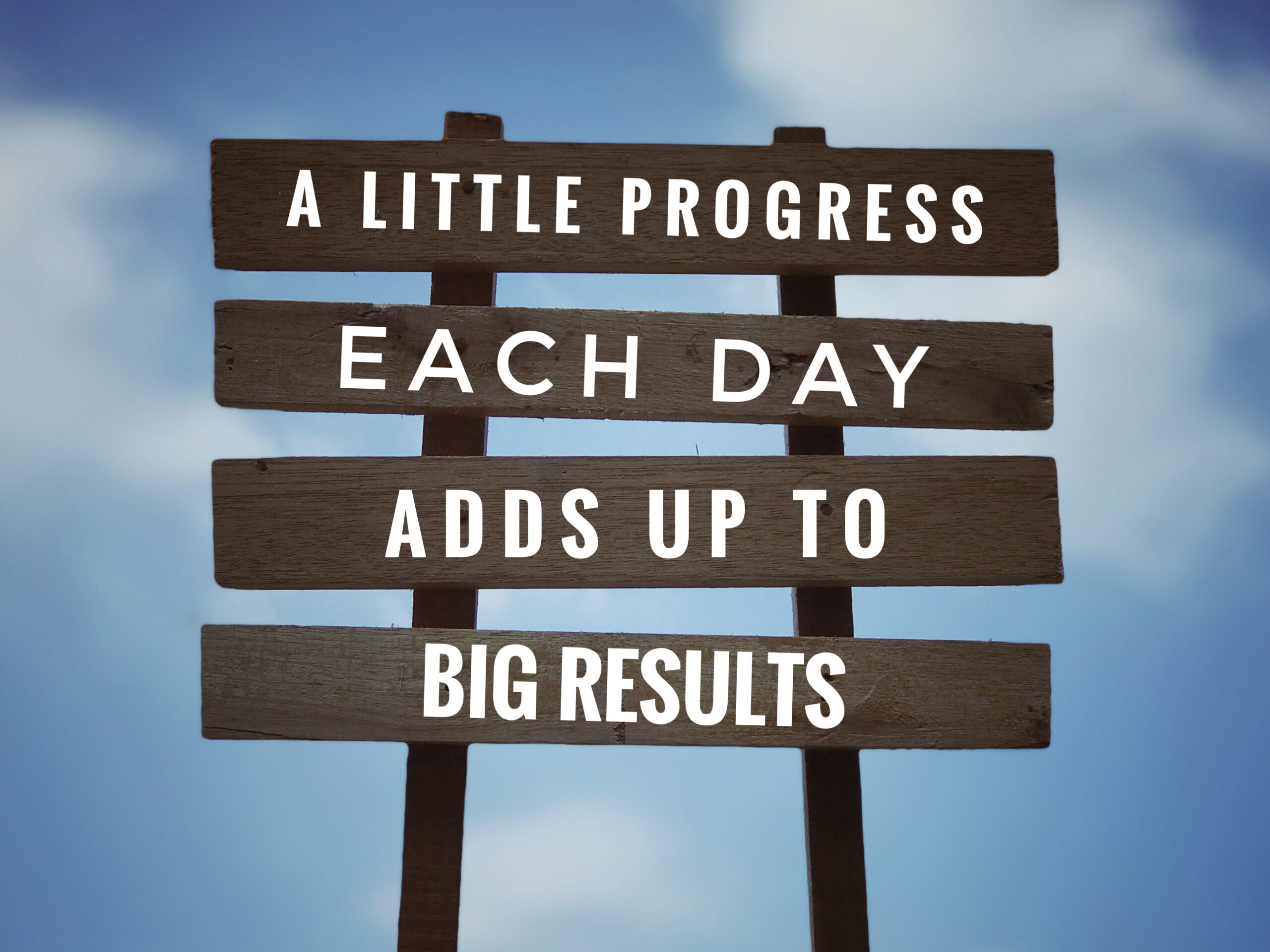 Motivational And Inspirational Quote ‘A Little Progress Each